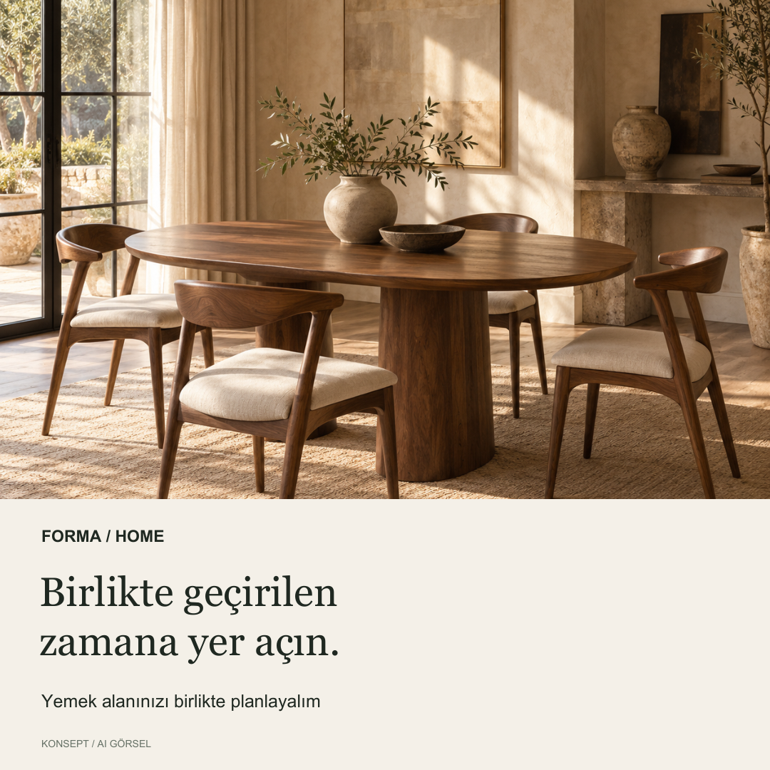 Yemek masası koleksiyon tasarımı